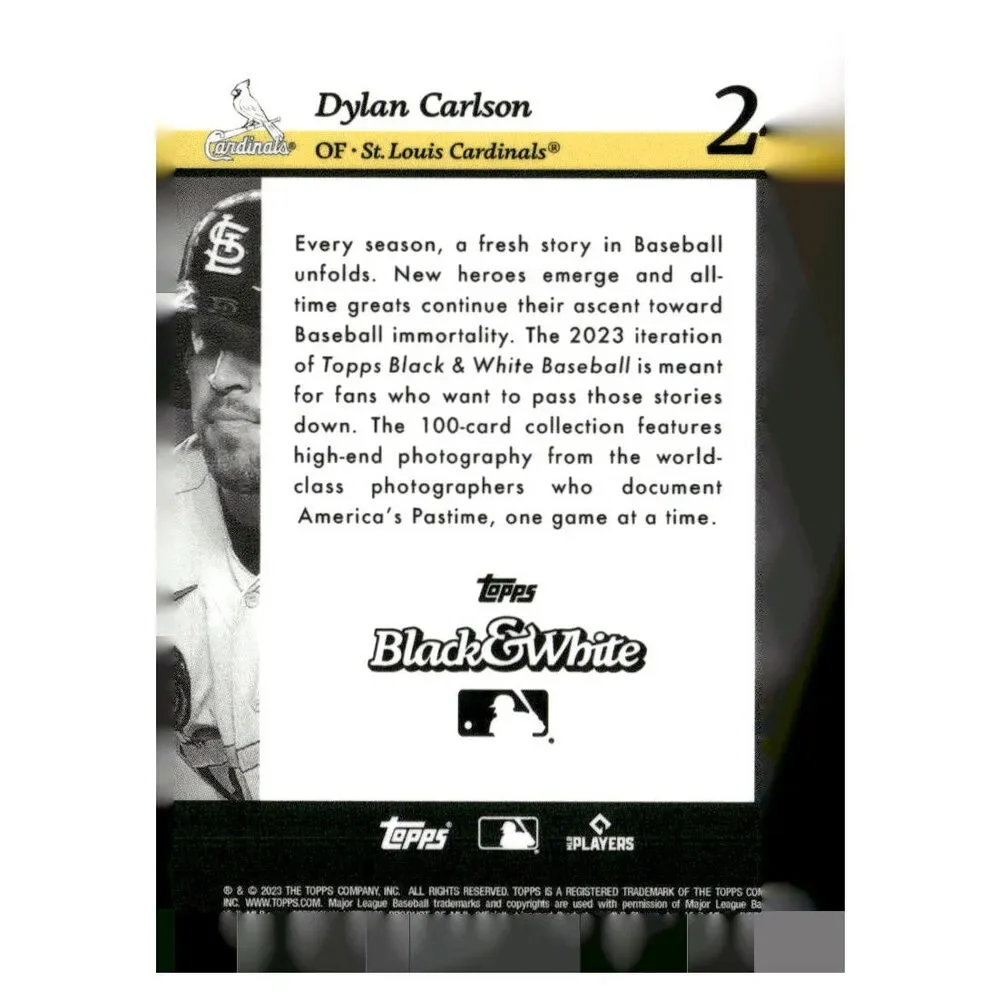 2023 Topps Black & White #2 Corbin Carroll